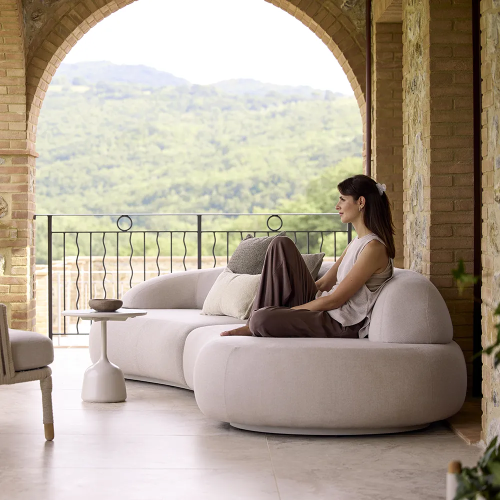 Mellow soffa modul vänstre m/kort ryggstöd Sand