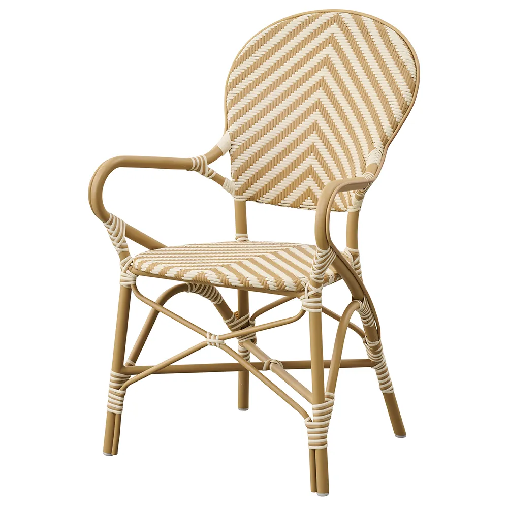 sika design, isabell outdoor karmstol ivory/honey