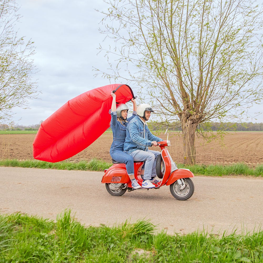 Lamzac 3.0 uppblåsbar divan red 
