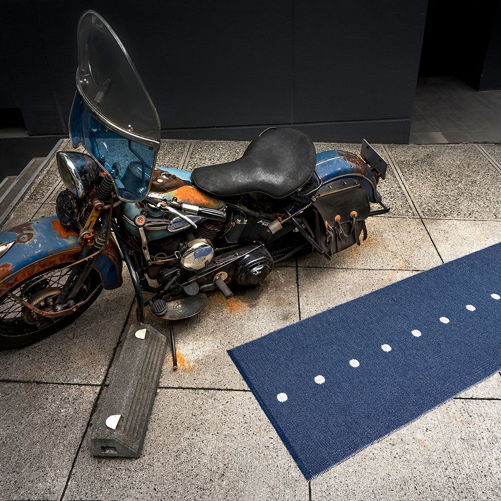 Peg matta 70x360 cm dark blue / vanilla 