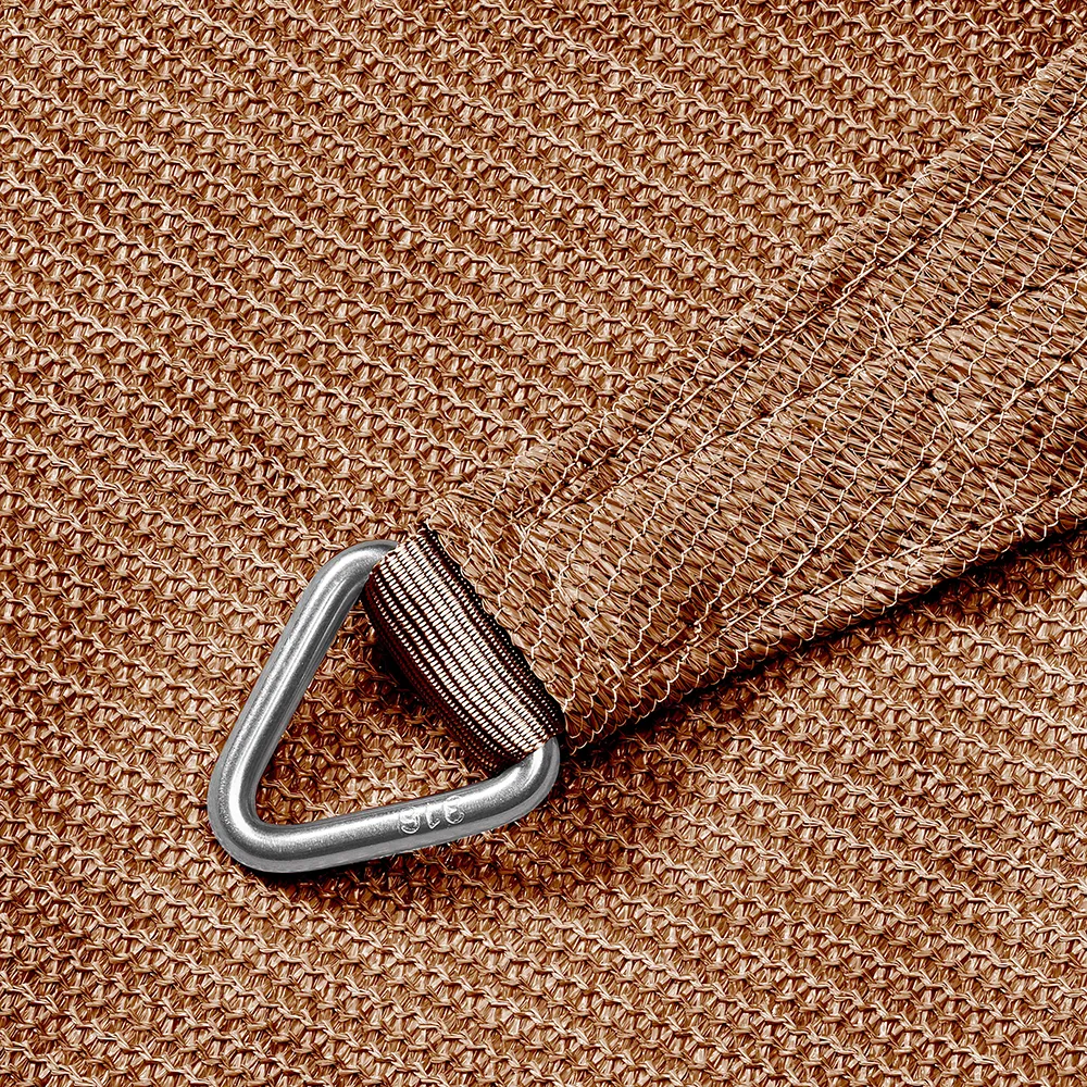 Coolfit solsegel kvadratiskt 360x360cm sand