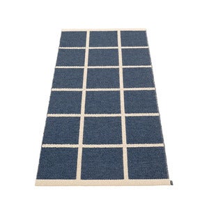 Vävd Matta Criss Dark Blue 70x150 cm