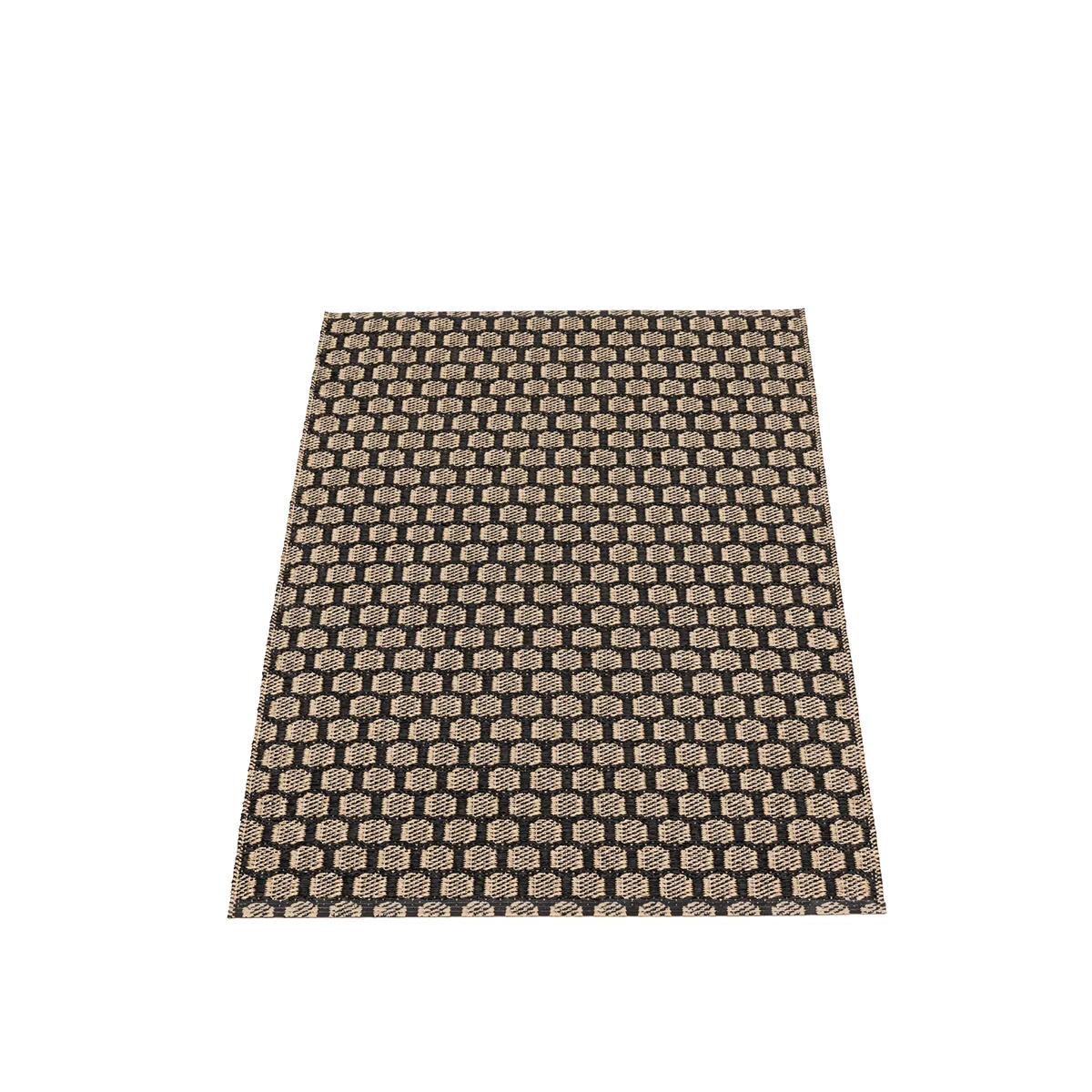 Pappelina, Vändbar Plastmatta MIMI Black/Beige 70x120 cm