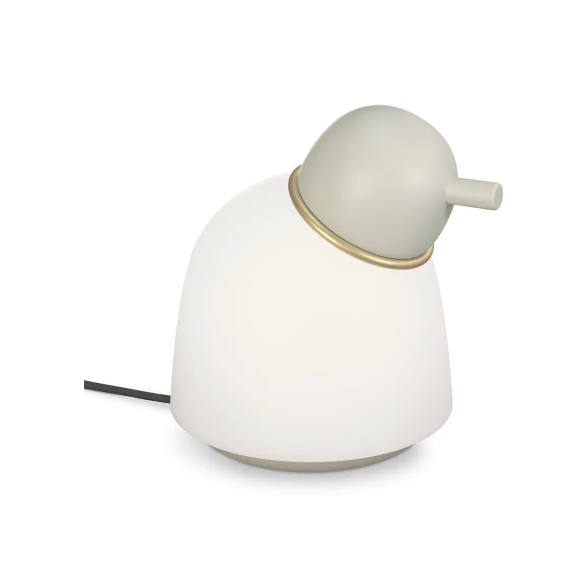Bird bordslampa H21,5 cm metall/glas sand/mässing/opalglas
