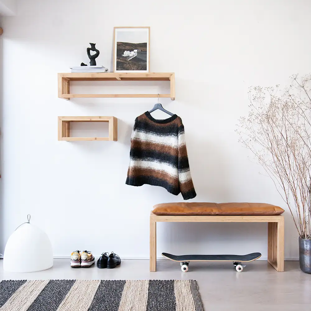 Rib Dyna 73 cm Brun läder 