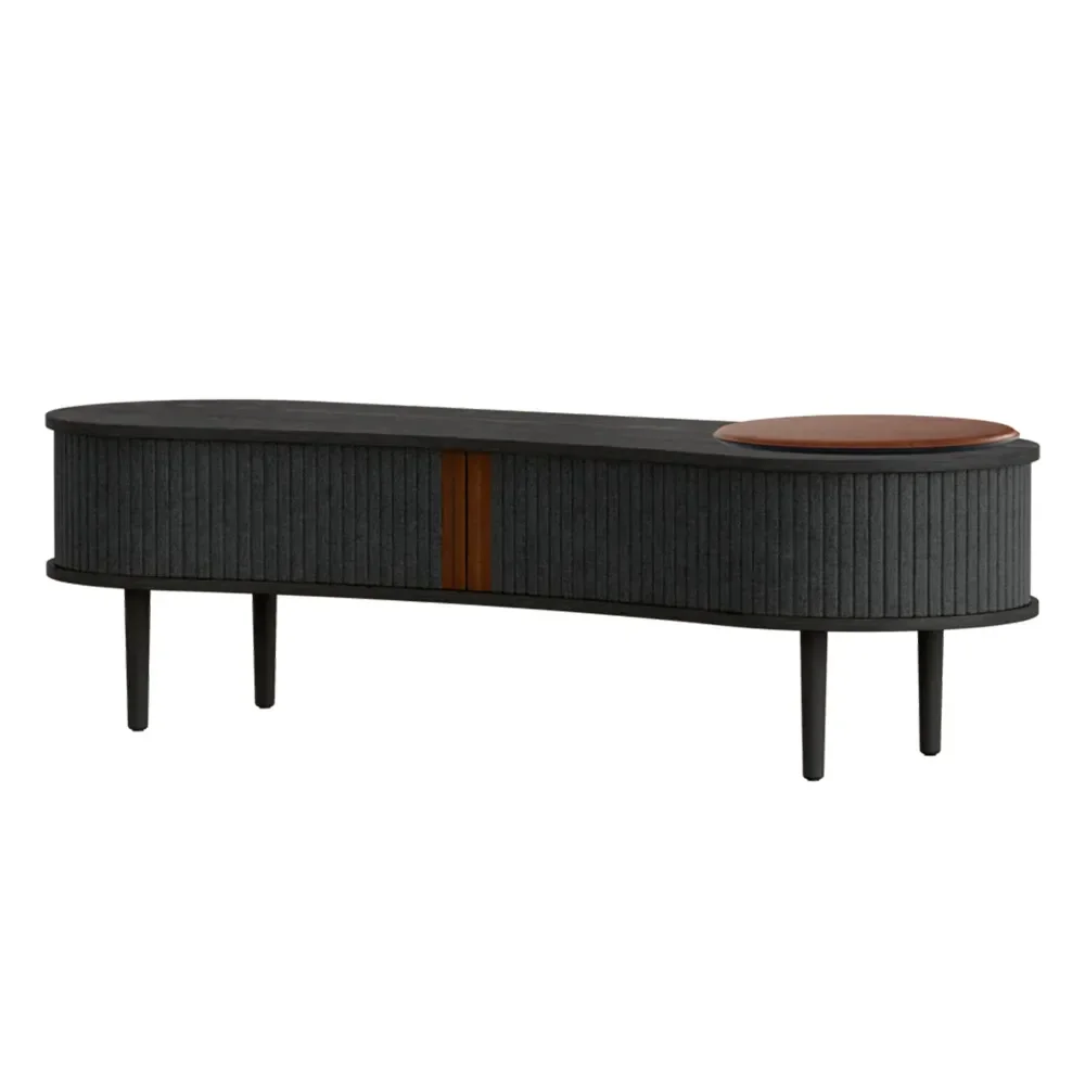 Audacious TV-bänk Svart Ek/Shadow