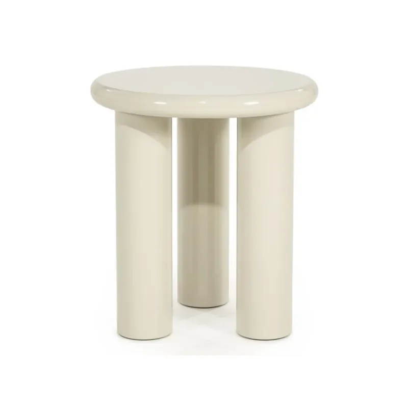 By-Boo, Side table Bloop - beige 45x45x50 cm