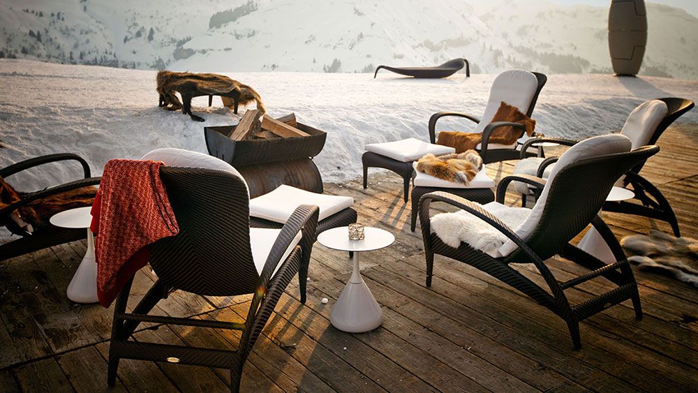 Satellite sidobord 40 cm vit 