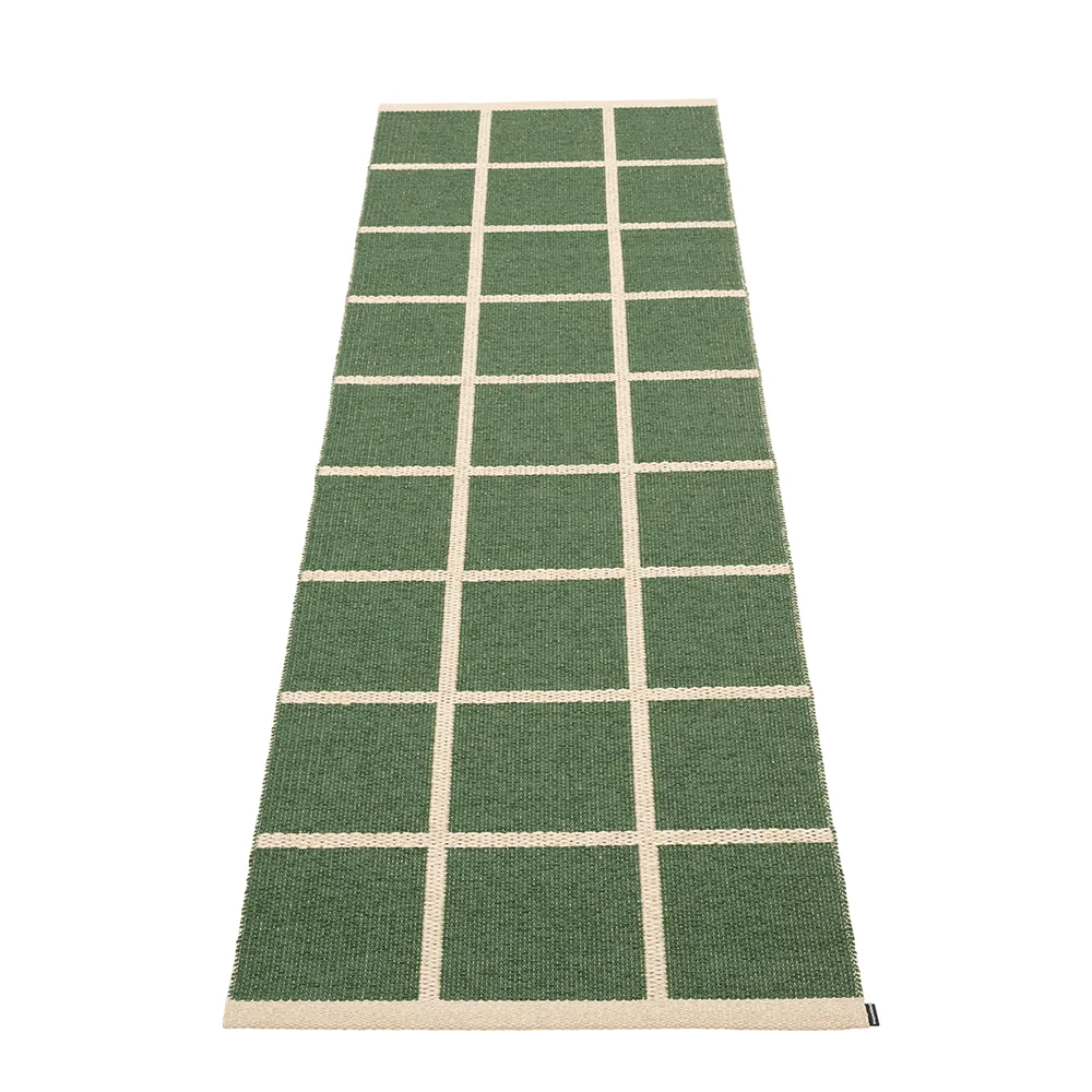 pappelina, vävd matta criss leaf 70x225 cm