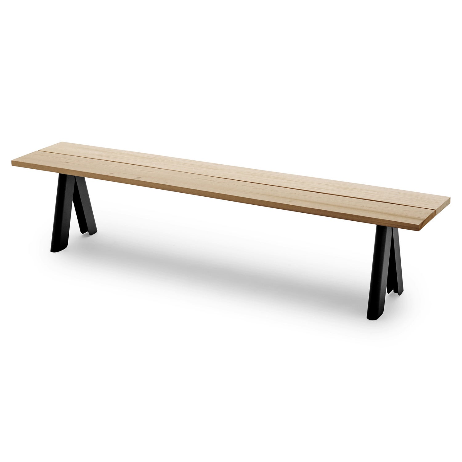 Overlap bench Anthracite Black