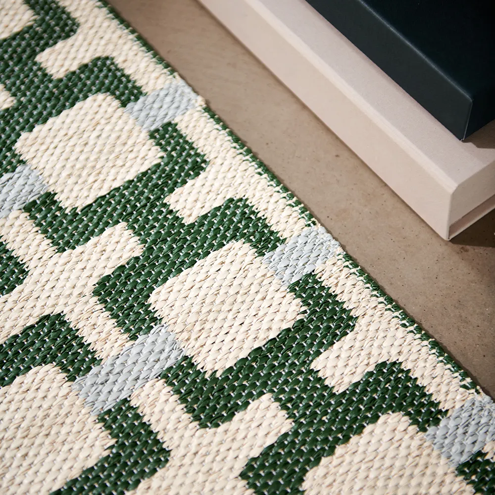 Tom matta Leaf/Cream/sage 70 x 240 cm