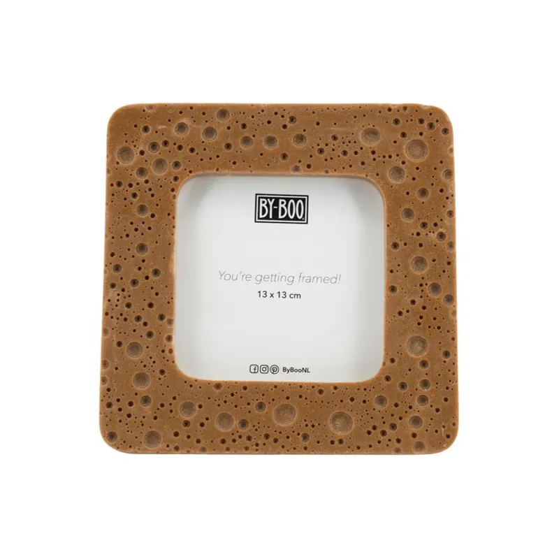 Shin 2 Fotoram 19,5x1x19,5 cm Harts Brun