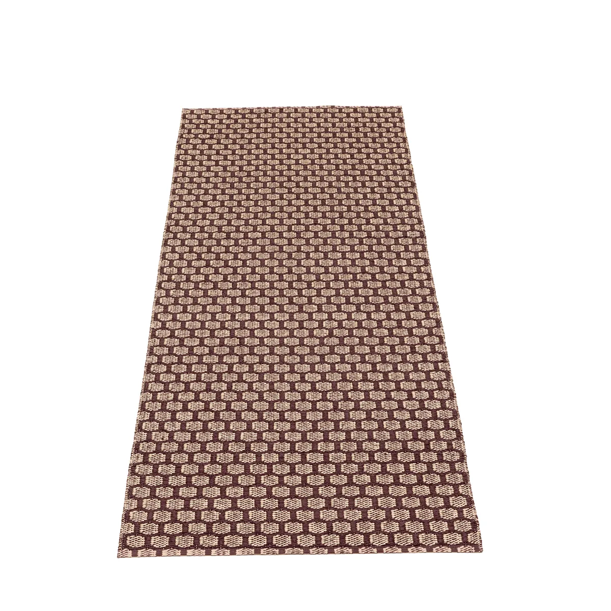 Pappelina, Vändbar Plastmatta MIMI Burgundy/Cream 70x300 cm