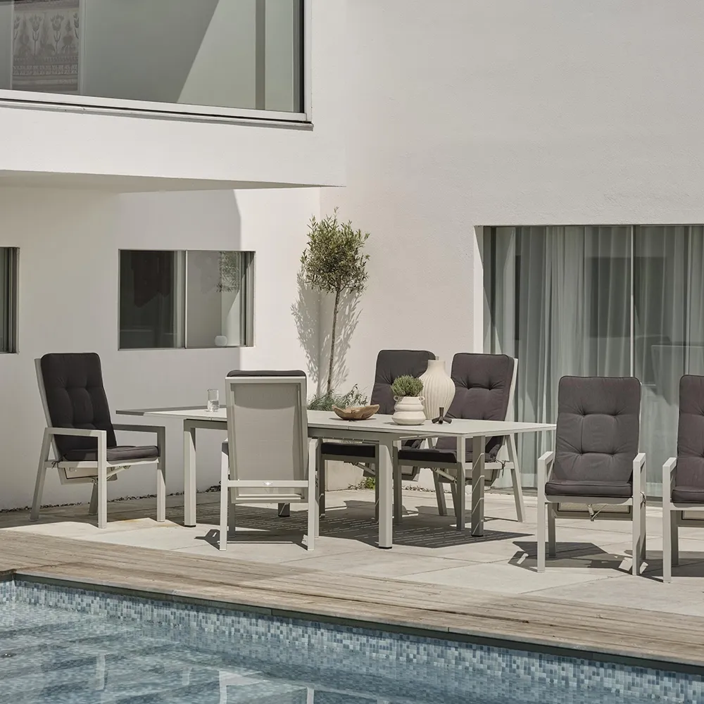 Lomma matbord 100x194-312 cm Khaki