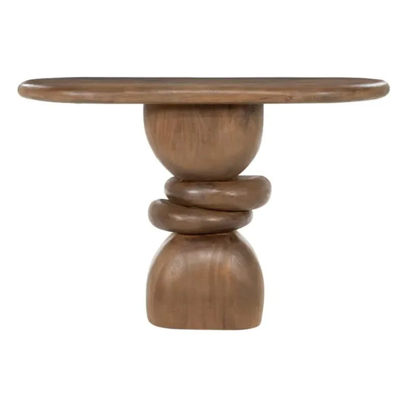 Console table Sui 120x40x80 cm Mangoträ Brun