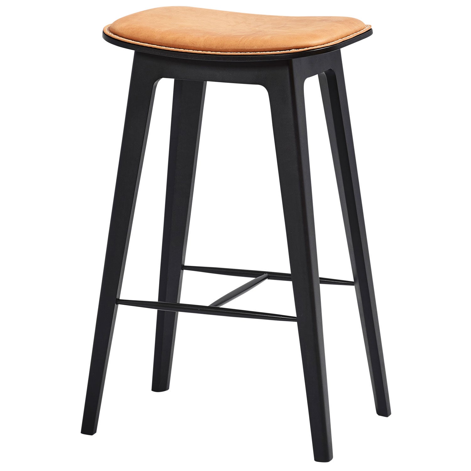 Sackit, Nordic barstol inklusive sömnad låg dunes cognac bok