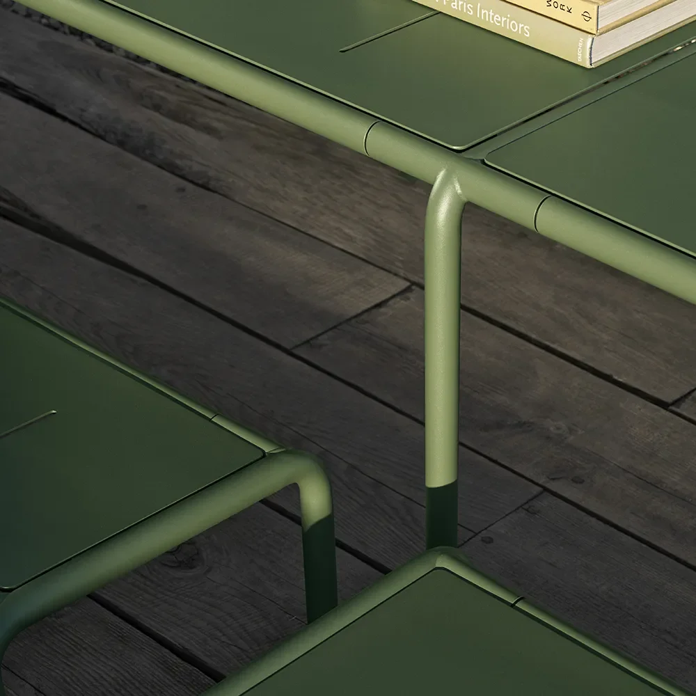 AVANTI Matbord 153x98 cm olivgrön