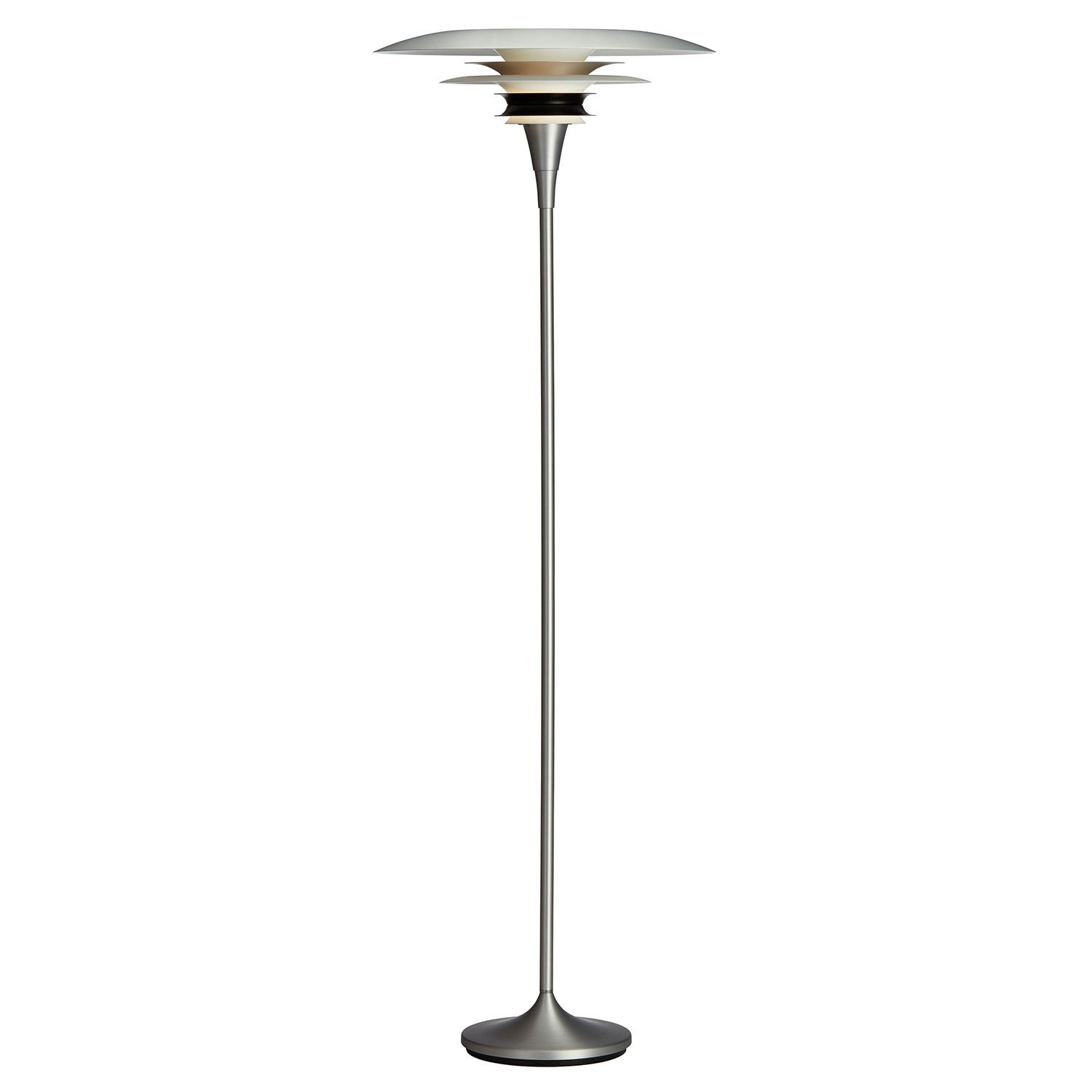 Belid, Diablo Golvlampa D500 Mattaluminium/Mattsvart E27 Inkl Ljuskälla