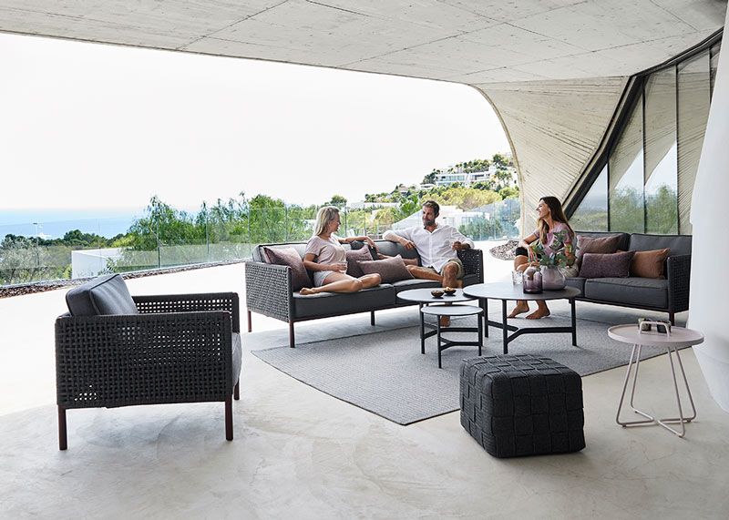 Encore Loungefåtölj Grå/Bordeaux 