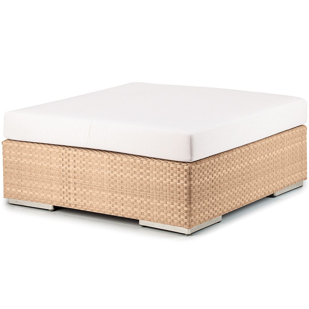 dedon, lounge fotpall 110 cm bleach