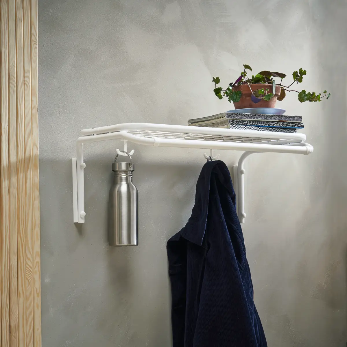 Classic hatthylla enkel 100 cm Vit Vit