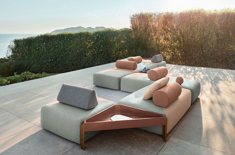 BRIXX ryggstöd triangel 664/twist dark turquise 