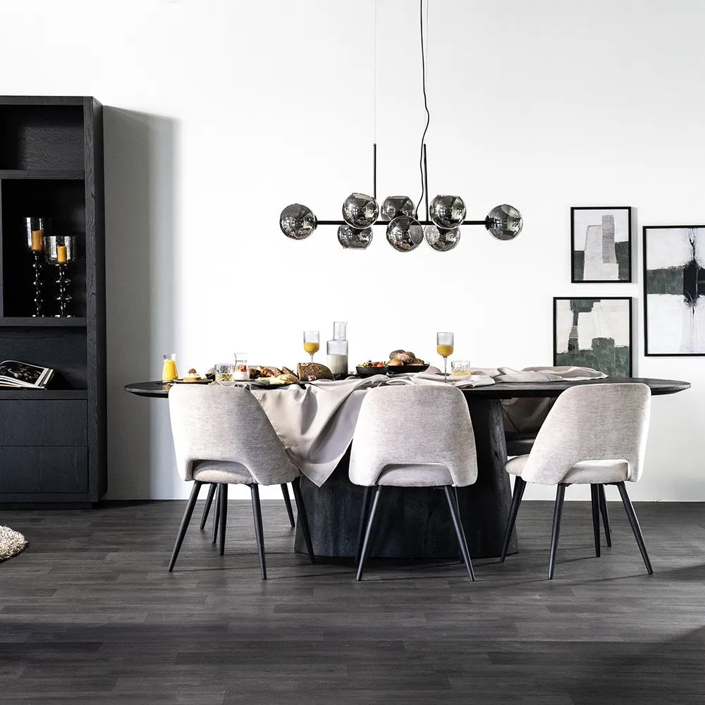 Aron Matbord 200x110 - svart