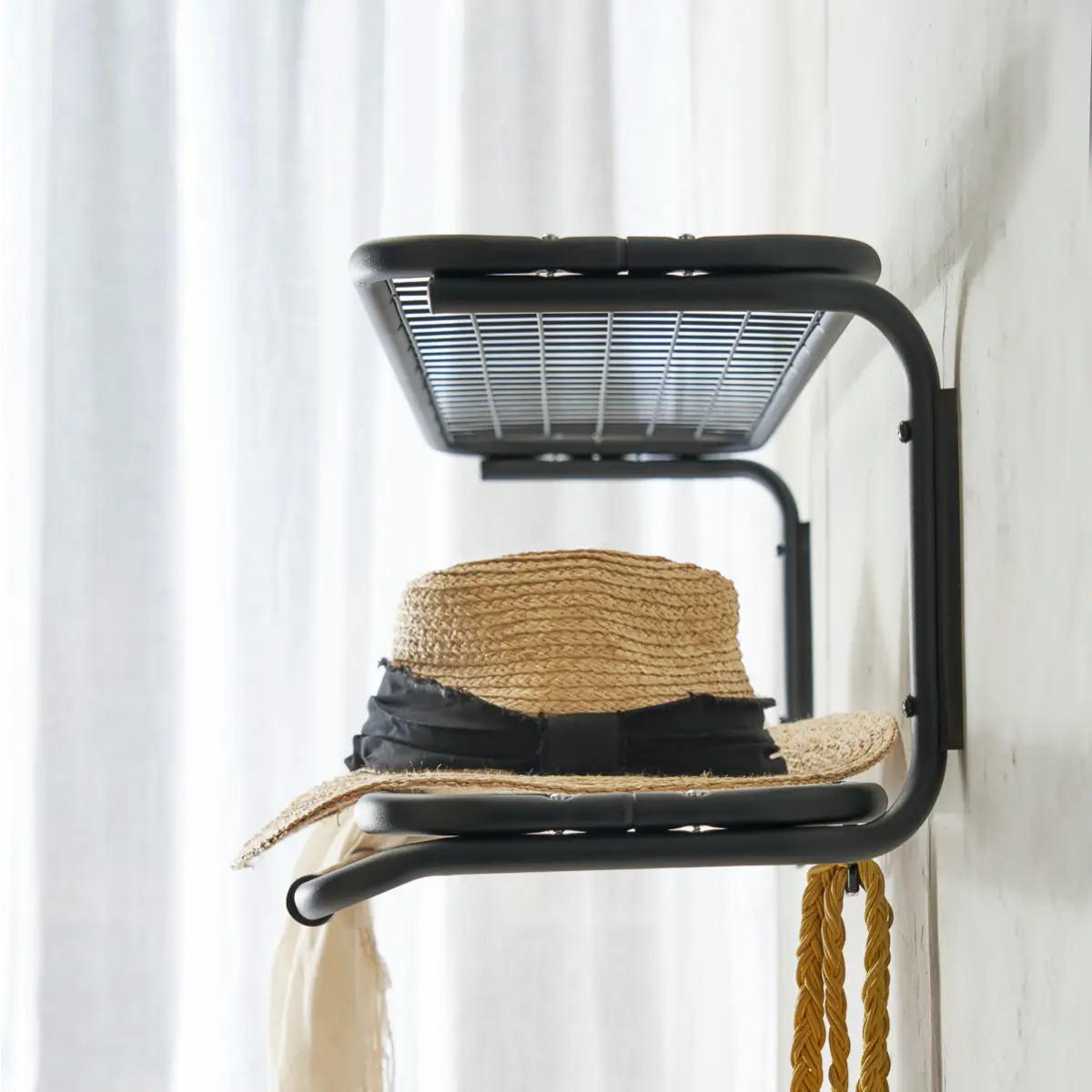 Classic hatthylla 110 cm Svart Svart
