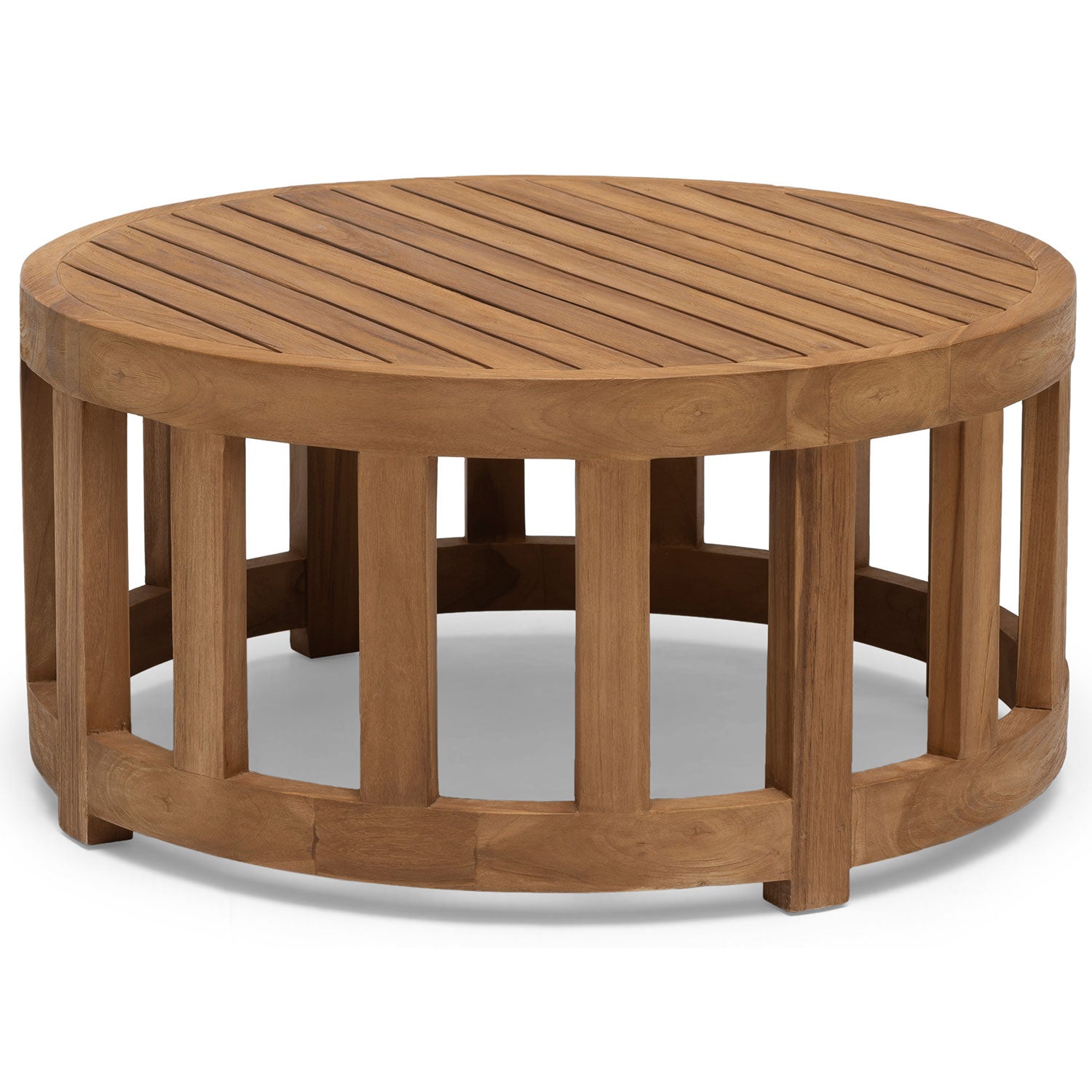 hillerstorp, lounge soffbord 80 cm teak