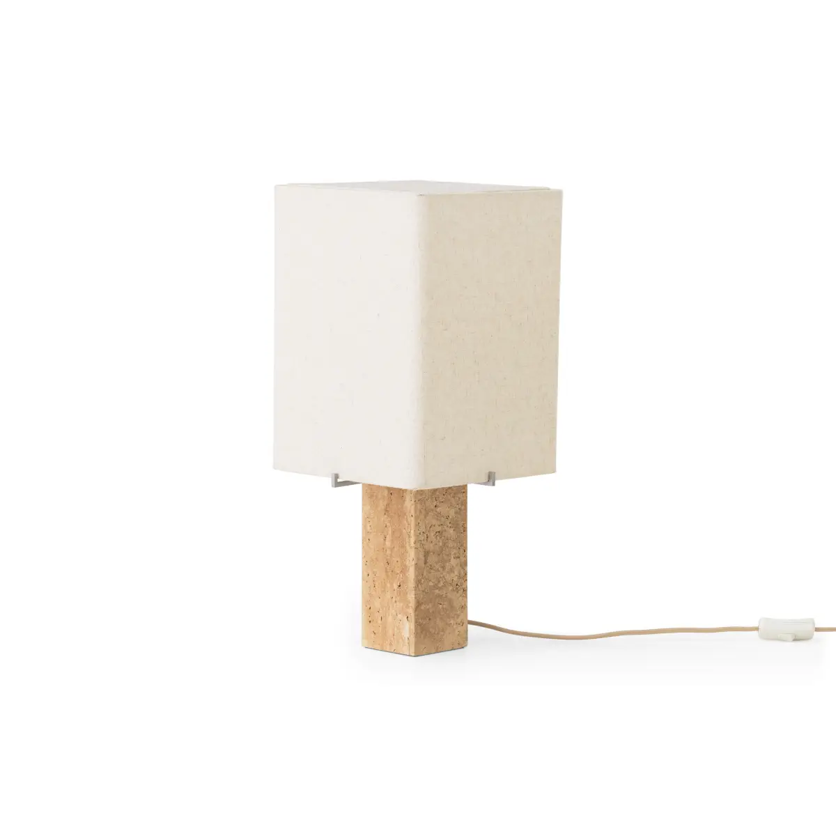 Nonna Bordslampa Travertine Sand/Textile Sand- H49 cm