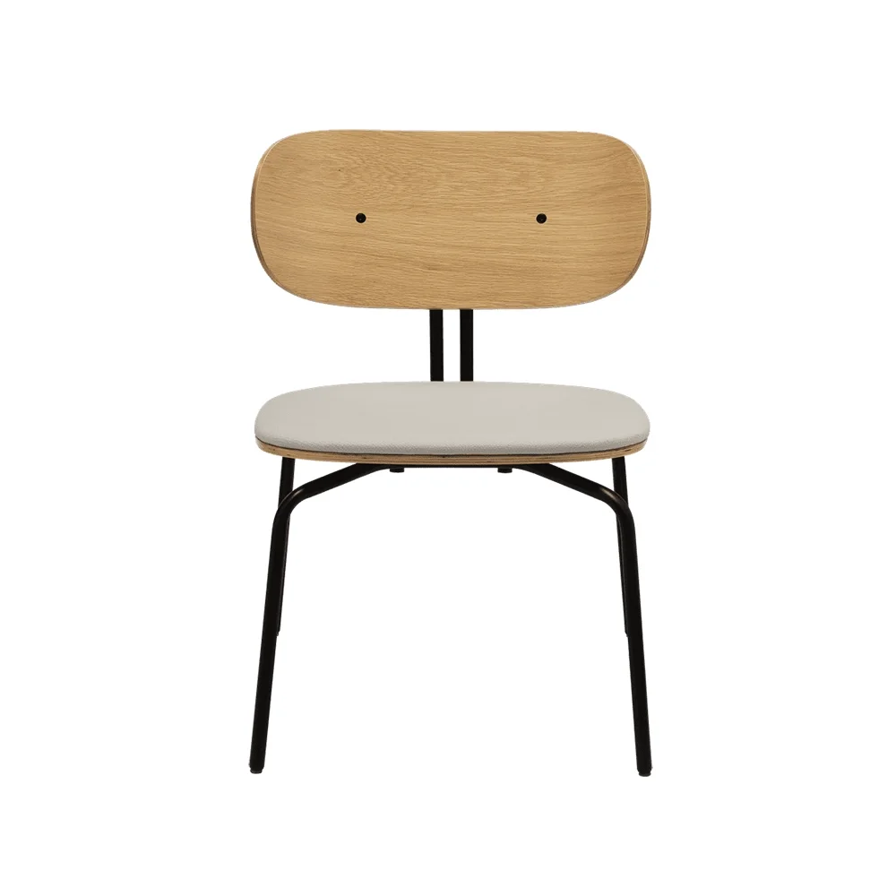 Umage, Curious Loungefåtölj Ek/Svart White Sands