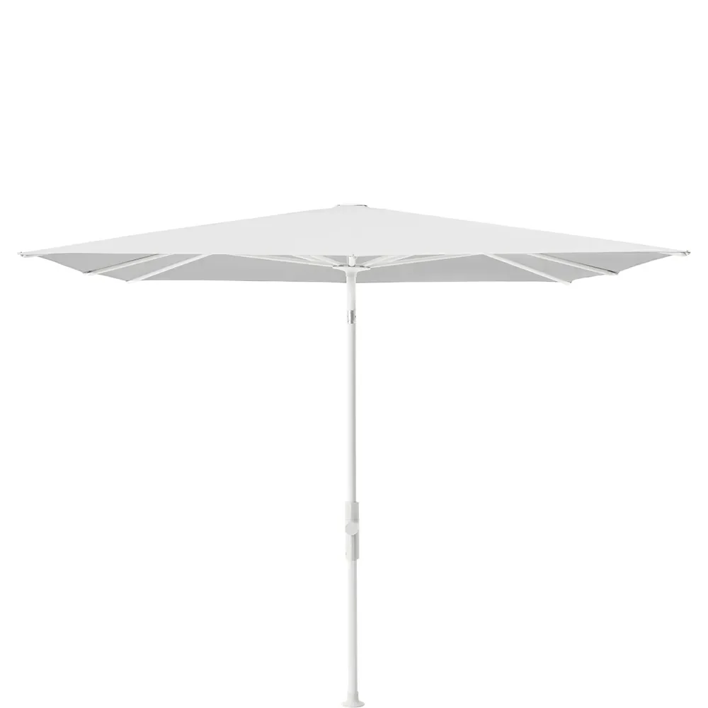 Glatz, Twist parasoll 240x240 cm matt white Kat.5 500 Plaster