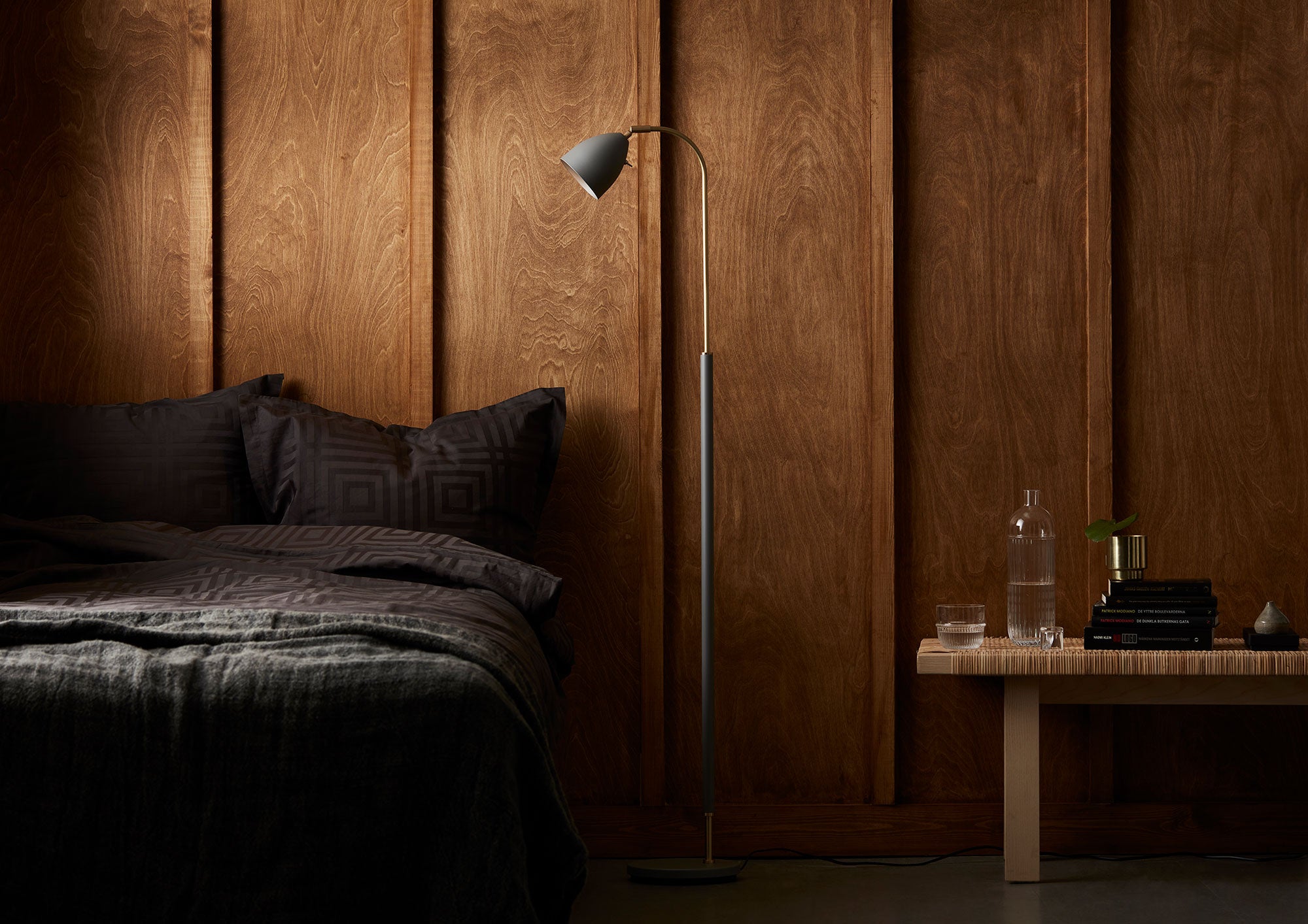 Deluxe Golvlampa Svart/Mässing Mr16 Inkl Ljuskälla