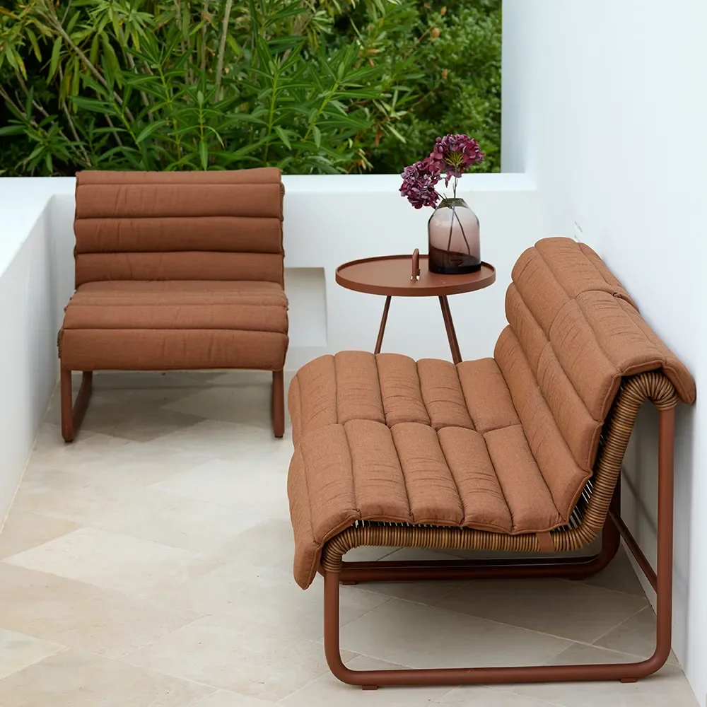 Al Dente loungefåtölj Weave Desert red