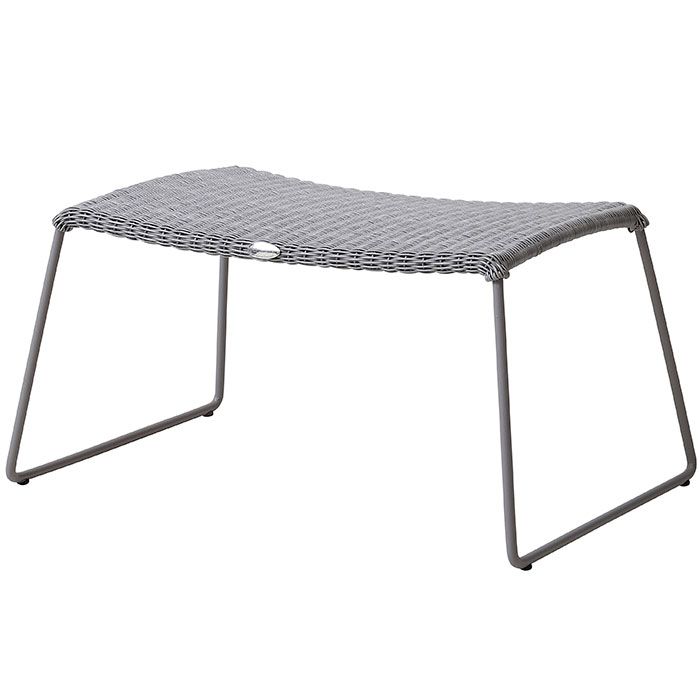 cane-line, breeze fotpall ljusgrå