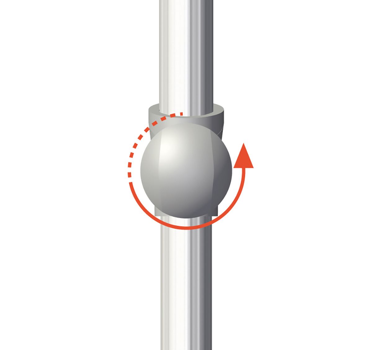 Alu-smart parasoll 200 cm kat.5 611 sandstone 
