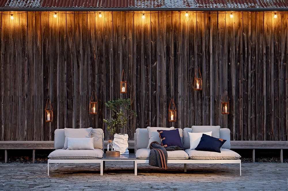 Bönan Fotpall Mörkgrå exkl. dyna 