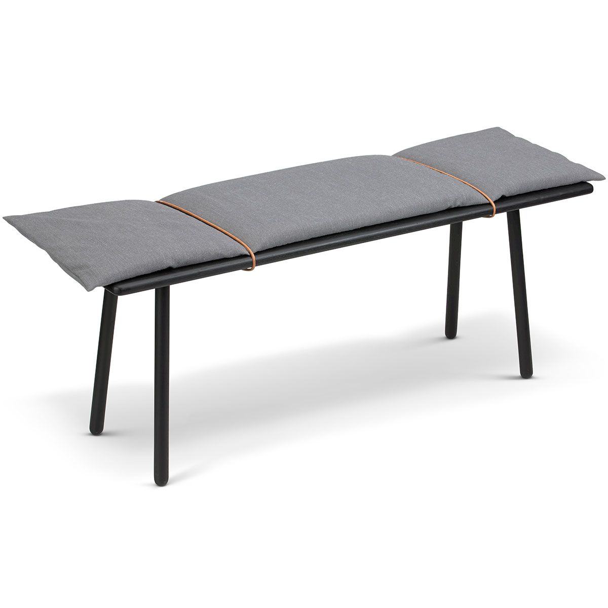 Georg bänk 124x38 cm svart ek