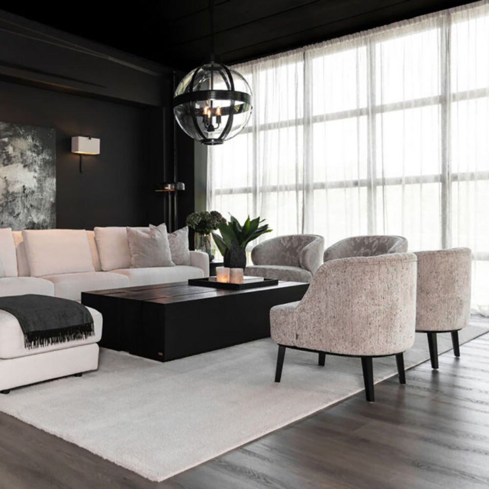 Fairfax tygfåtölj Alister plaid brown