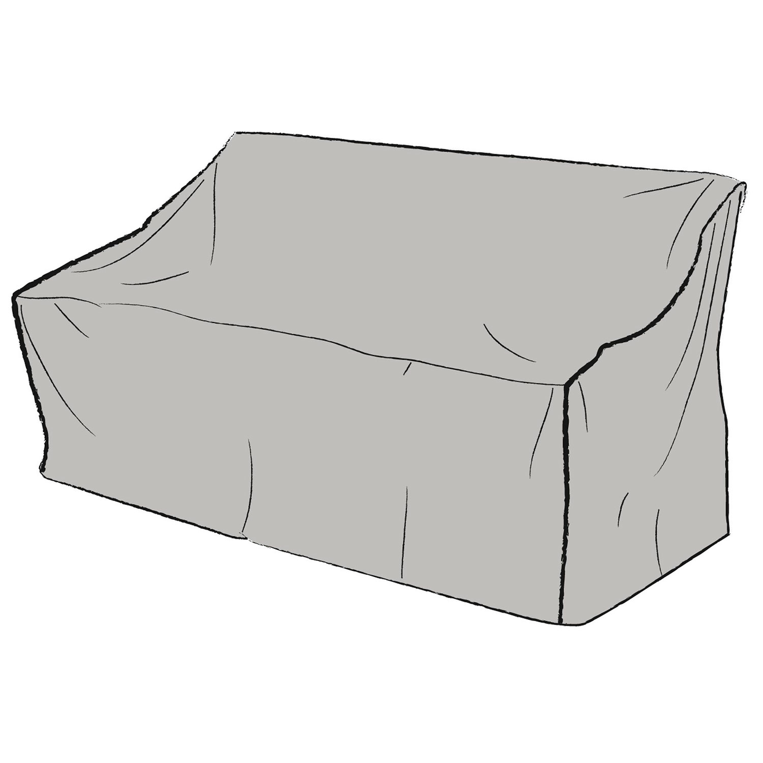 Möbelskydd soffa 81×130 cm grå polyester