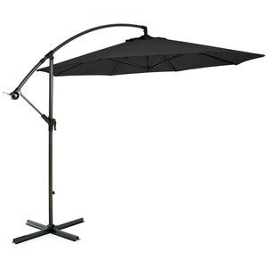 Parasoll sidewinder 300 cm metall/svart 