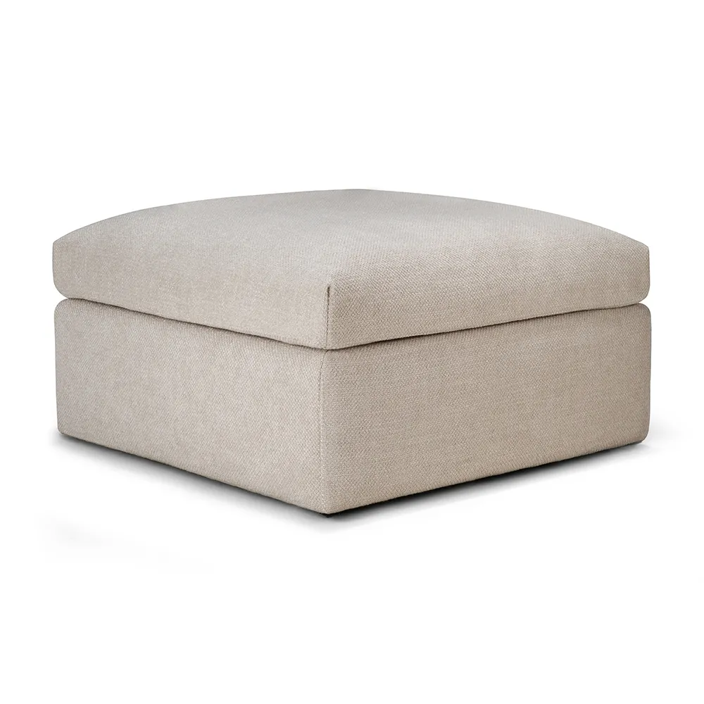ethnicraft, mellow fotpall ivory