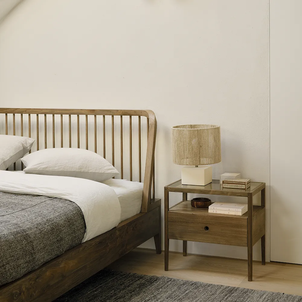 Spindle Sängbord Teak