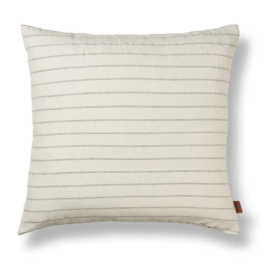 Produktfoto för Ferm Living - Grand Cushion - Kudde - Off-white/Chocolate - W50 x H50 cm