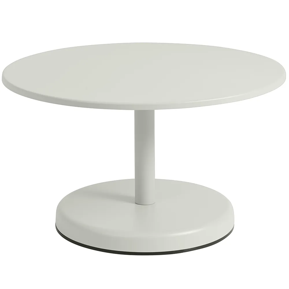 muuto, linear steel soffbord ø70 cm grey