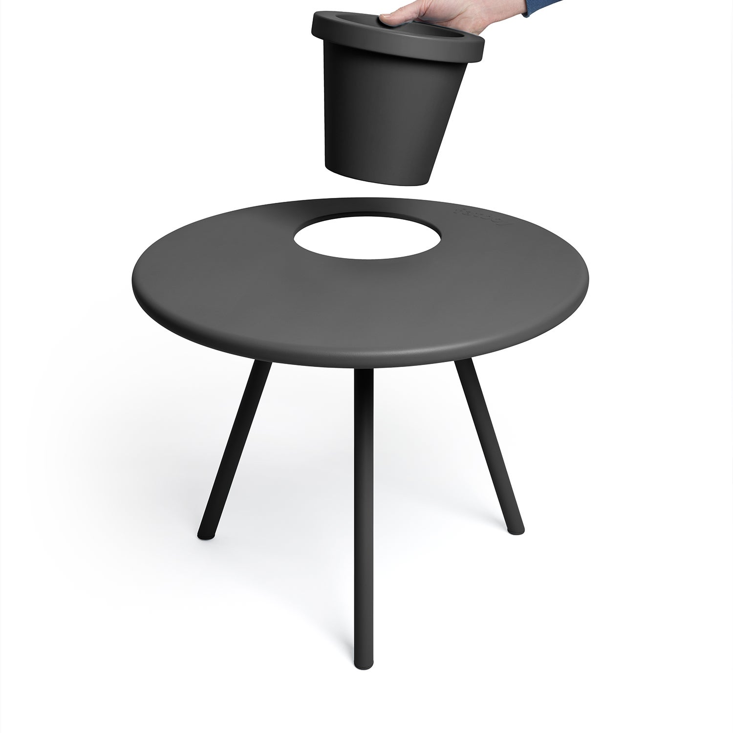 Bakkes sidobord anthracite 