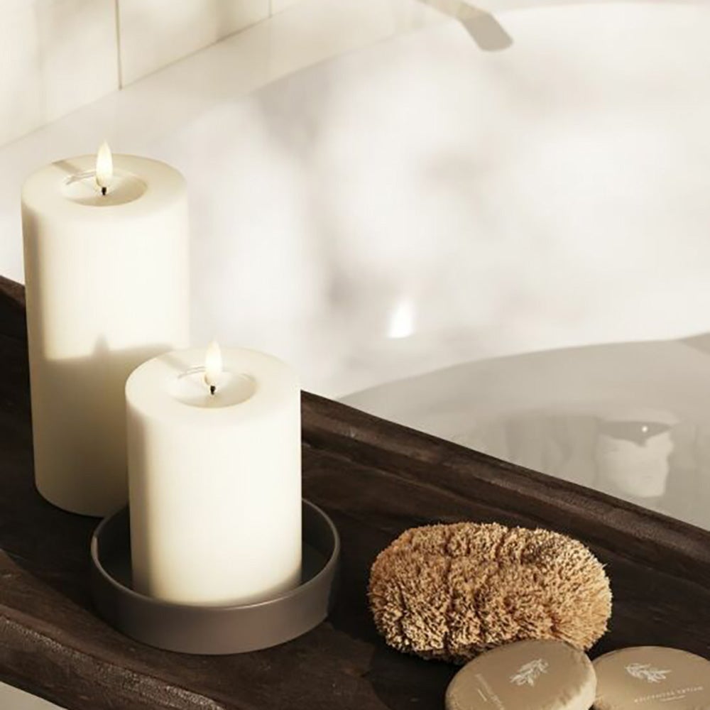 Alternativ bild 1 för DeluxeHomeart - Blockljus LED 7,5x10 cm vit