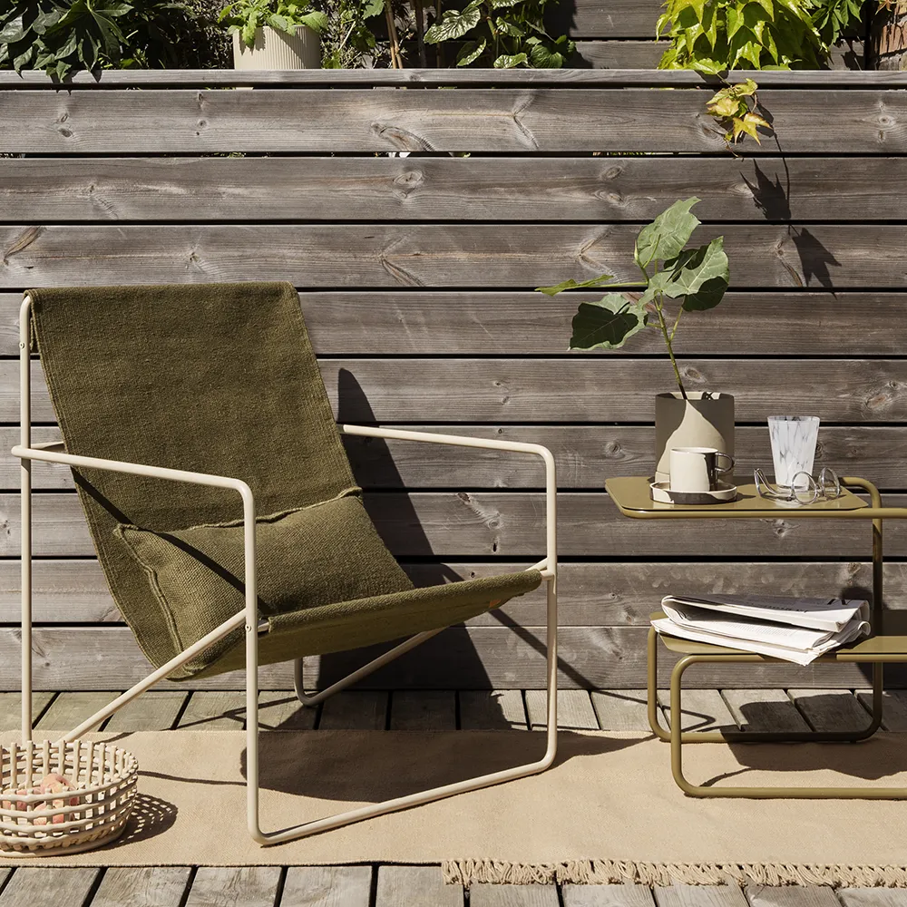 Alternativ bild 1 för Ferm Living - Desert Cushion - Stolsdyna - Olive - W: 53 x H: 28 cm