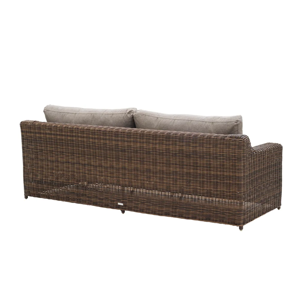 Glendon 3-sits soffa  Dark brown / Soft moose