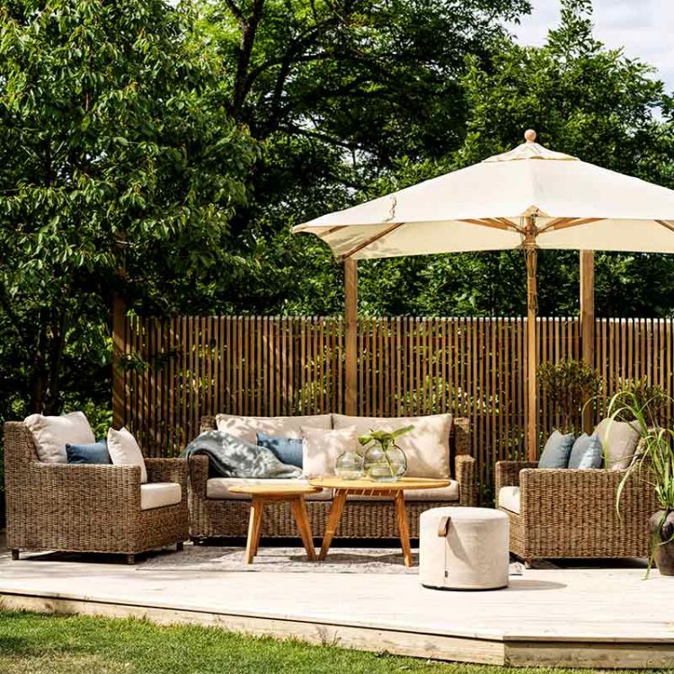 Sandkorn fåtölj natur konstrotting 